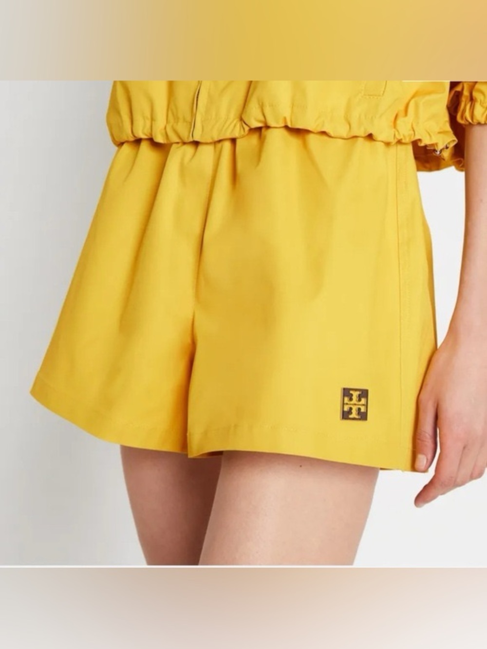Tory Burch Double-Faced Canvas Drawstring Short NWT Size S (Fits like XS)